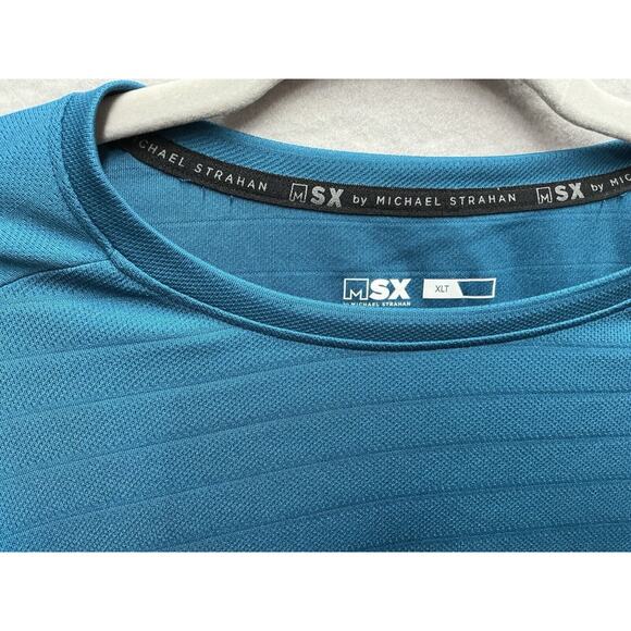 Michael Strahan MSX Mens Teal Polyester Long Sleeve Activewear Shirt Size XLT - Picture 7 of 10
